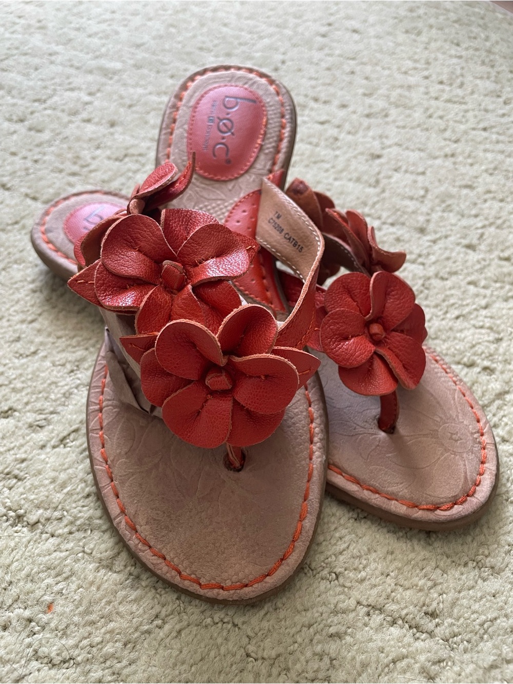 b.o.c. Born Concept Coral Flower Toe-Post Sandals